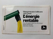 STICKER VINTAGE MOISSONNEUSES BATTEUSES JOHN DEERE