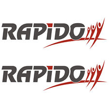 2 x RAPIDO 65cm x 19,6cm autocollant sticker camping car caravane caravan