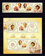 291108  - 2005 - EUROPA - ROUMANIE - neuf ** BF294+50011/14 - Christoph Colomb