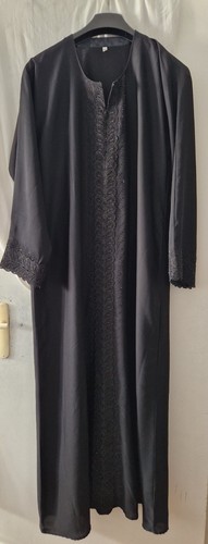 Robe abaya noire dubaï - , longue
