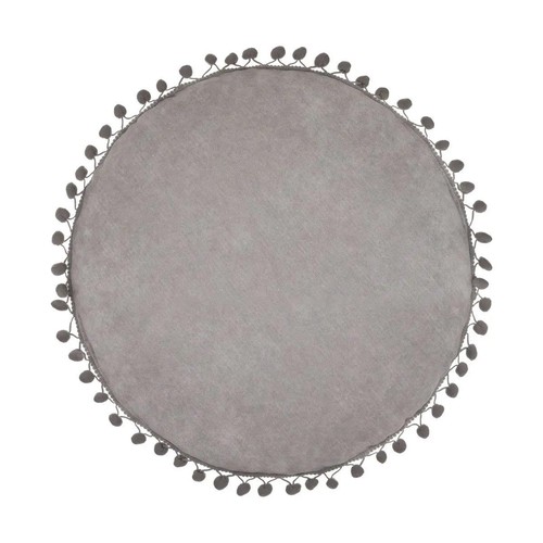 Coussin déco pompons 40cm - coussin, "pompons"