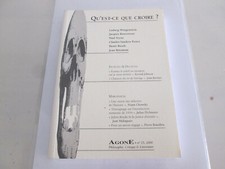  AGONE ..numero 23 ..QU'EST CE QUE CROIRE?  .2000