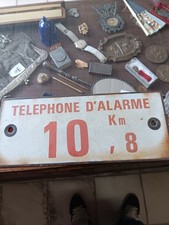 Plaque émaillée Téléphone d'Alarme Sncf 