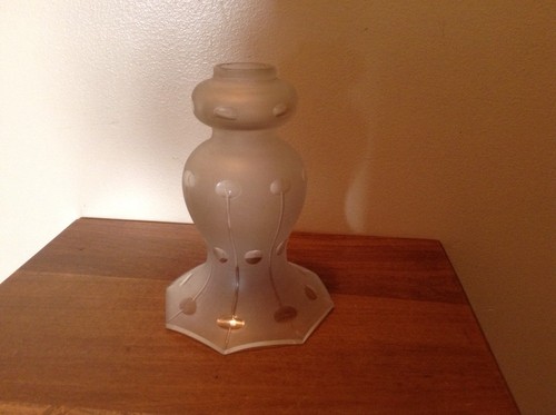 Heavy unusual frosted lamp
