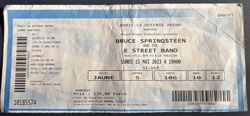 Billet concert bruce - concert,