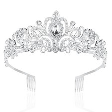 Diadème de mariage pour femme couronne de mariée couronne en strass pour mari...