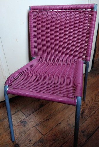 Chaise enfant scoubidou métal - scoubidou,