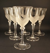 6 verres à eau cristal