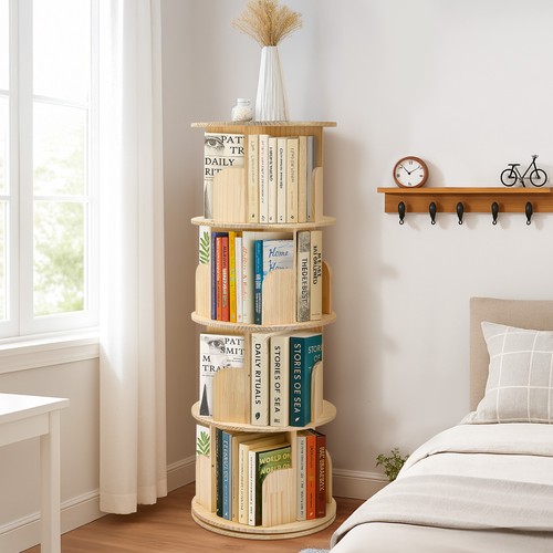 étagère livre rotative - rotative, 360°