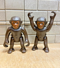 PLAYMOBIL Animaux 2 Petits Singes Chimpanzés Guenon Ouistiti Zoo