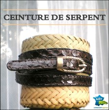 Ceinture de Luxe en Cuir de