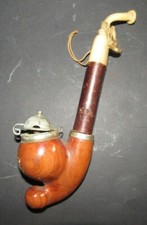 PIPE en BOIS travaille suisse hunting pipe swiss Bruyere Garantie