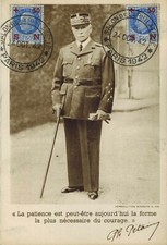 1942.France Fdc 1°jour**Carte Philatélique /Petain-Timbre Bersier.surchagé-Yv552