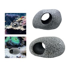 Aquariums  Abri Accessoire Argile  Artificielle Tube Deux Trous Aménagement