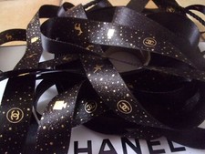 tres joli ruban,2m CHANEL NOIR