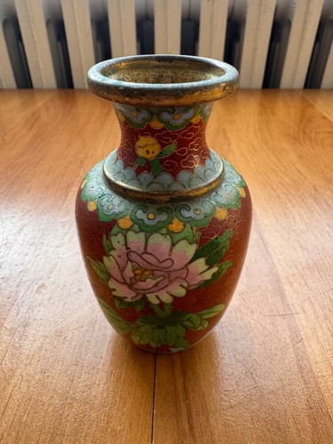 Vase cloisonne chinois vintage