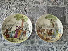 lot de 2 assiettes polychrome