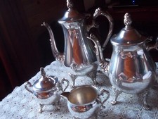 Service à thé anglais Newport Gorham silver plated K55 métal argenté 4 pièces
