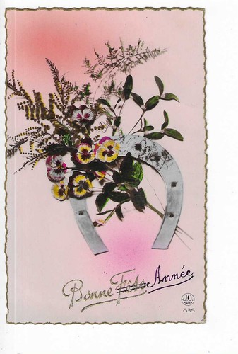 Carte fantaisie fer cheval - carte,
