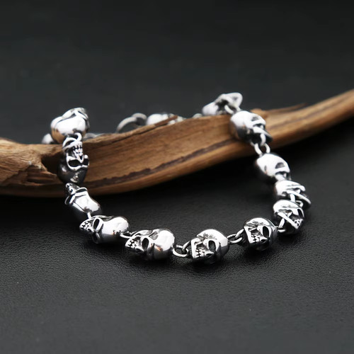 Bracelet tête de mort - 💀,