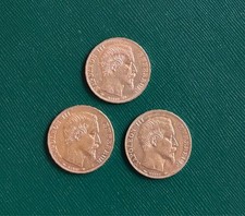 ⚜️⚜️  Lot de 3 Pièces 20 francs OR  NAPOLEON 1855 1855 1857 Atelier A  ⚜️⚜️