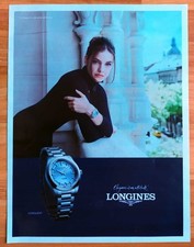 Publicité Papier - Montre LONGINES "Conquest" de 2024, Barbara Pavin égérie.