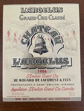 Étiquette Château L’Angélus 1986 - 150 cl