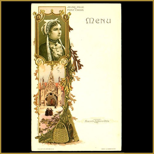 Menu publicitaire lefevre - menu,