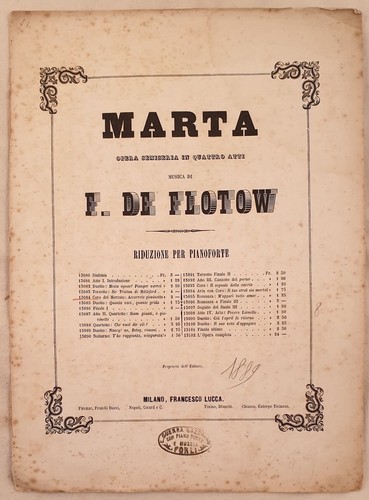 Friedrich von flotow mart - von,