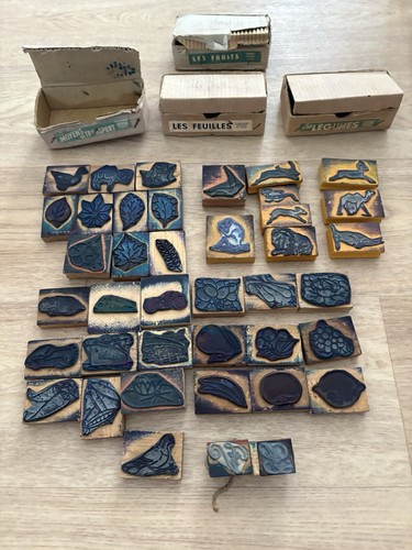 Lot tampons scolaires anciens