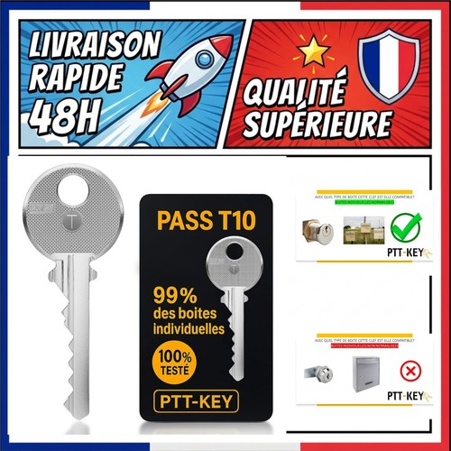 Clé passe ptt t10 - passe,
