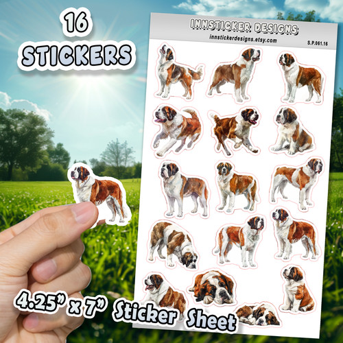 Saint bernard dog stickers - saint, for