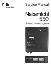 Manuel De Service Pour Nakamichi 550