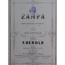 HEROLD Ferdinand Zampa Opéra