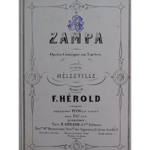 Herold ferdinand zampa - ferdinand, opéra