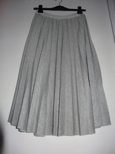 Jupe grise argenté longue plissé Effet métallisé Ceinture élastique Ulla Popken