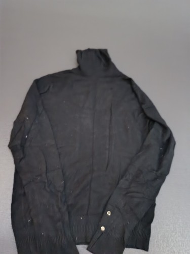 Pull noir col roulé - noir,