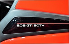 Peugeot 208 Gti 30TH Édition Spéciale Vinyle Stickers À Housse Badges