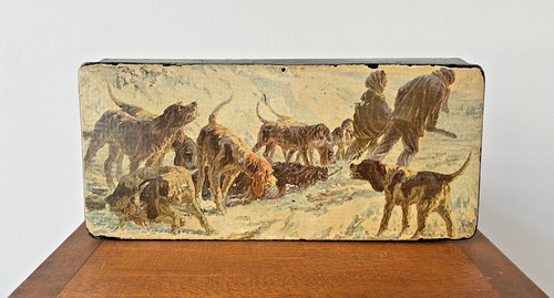 Plumier ancien carton bouilli