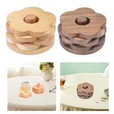 Dessous de verre en bois avec