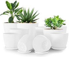 Lot de 10 Pots de Fleurs