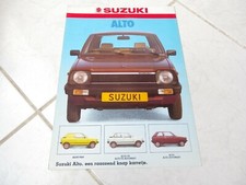 Suzuki gamme Alto SJ410 Carry 1983 brochure catalogue commercial sales