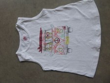 Débardeur blanc "van hippie" La Compagnie des petits - 5 ans