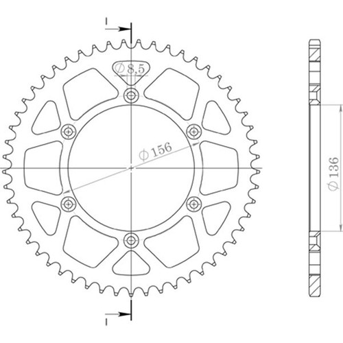 Couronne aluminium pas - couronne, 520