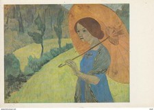 CPSM PAUL SERUSIER MADAME SERUSIER A L'OMBRELLE