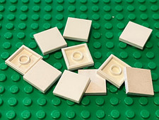 10 x LEGO white tile 2x2 ref