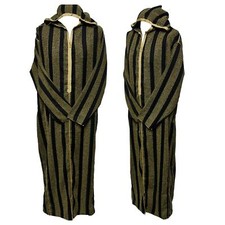 Homme Noir Or Rayé Marocain