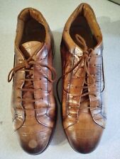 Mossi's Paris Chaussures Homme Confort Cuir Embossé Marron T 42 TBE