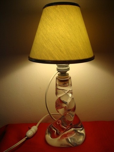 Ancienne lampe pied forme - ancienne,