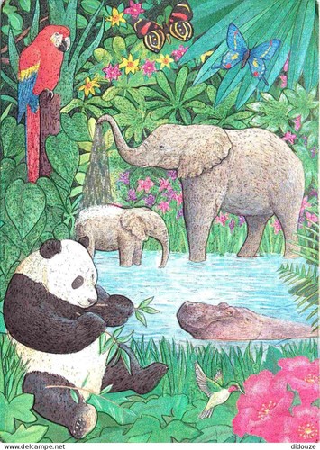 Carte postale animaux - postale,